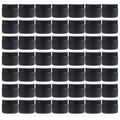 OverNews 2oz Black Glass Jar Travel Size - Slim Amber Mini Jars