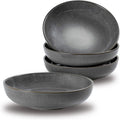 UNICASA Ceramic Pasta Bowls Set of 4 - Durable 26 oz Stoneware
