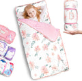 Extra Large 55in x 35in Toddler Nap Mat with Removable Pillow - Floral