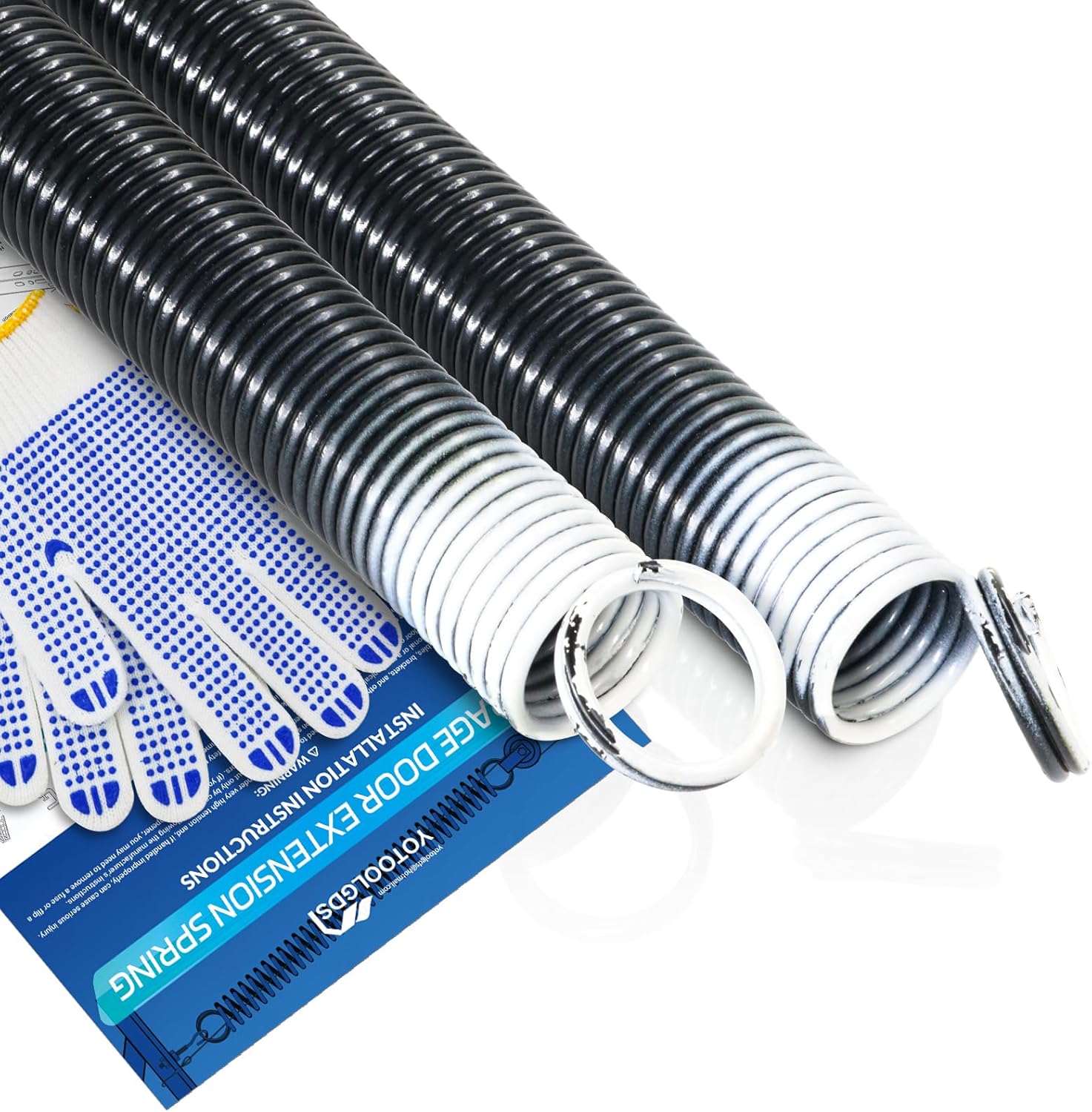 110 lbs Heavy Duty Garage Door Extension Springs for 7ft Doors