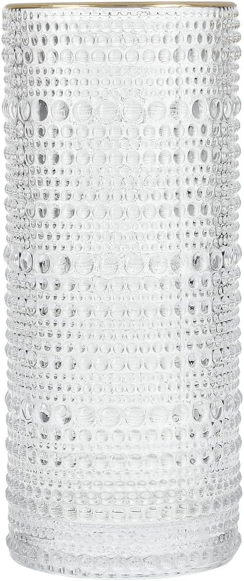 Fortessa Jupiter Beaded Hobnail Glass Set of 6 for Stylish Drinks