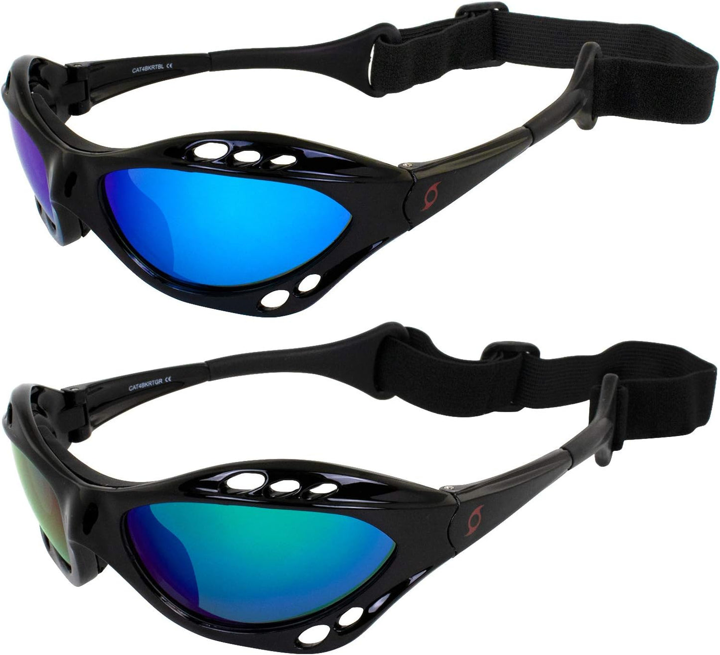 Hurricane Eyewear Polarized Goggles - Reflective Lenses