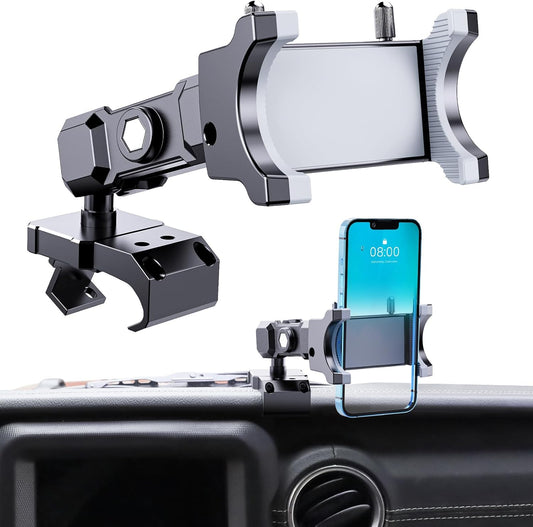 Upgraded Metal Phone Mount for Jeep Wrangler JL and Gladiator JT