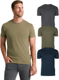 Mens Cotton Blend Crew Neck T Shirts - Athletic Fit Everyday Tee