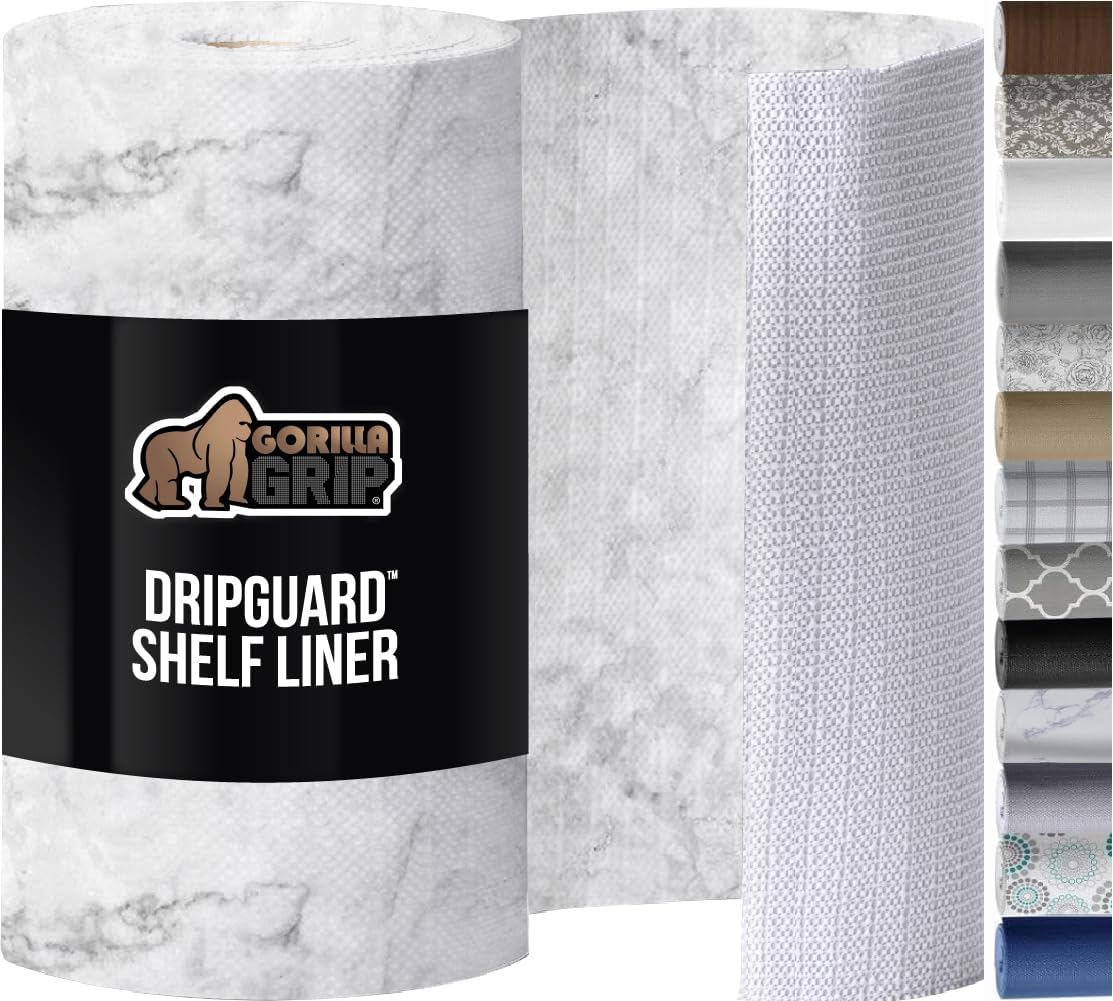 GORILLA GRIP DripGuard Drawer and Shelf Liner for Kitchen Use