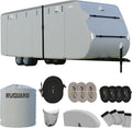 RV Cover for 18ft - 20ft Travel Trailer - Heavy-Duty 6-Layer