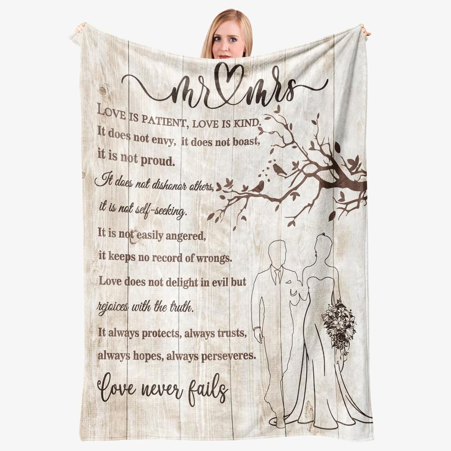 Wedding Gifts for Couples 2025 Soft Blanket for Newlyweds