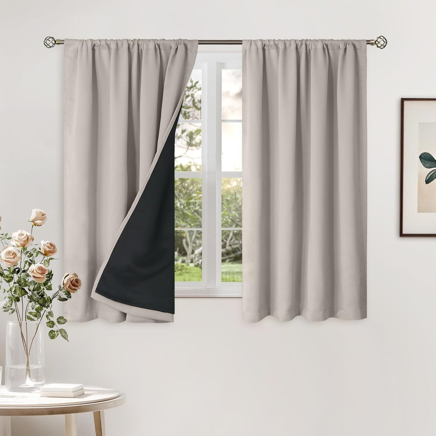 BGment Blackout Curtains for Small Windows - Thermal Insulated