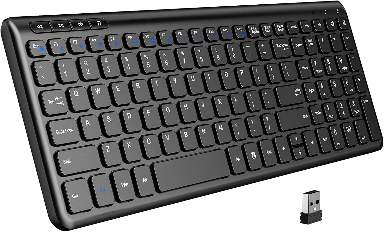 Alampan Wireless Keyboard: Compact & Quiet Solution