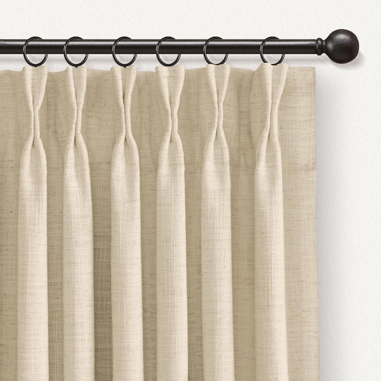 Elegant Pinch Pleated Blackout Curtains for Bedroom & Living Room