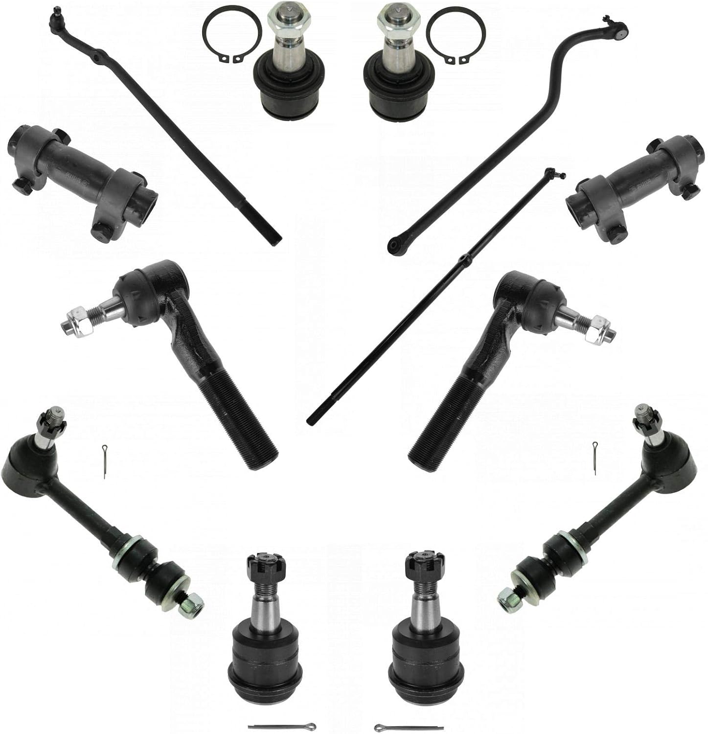 TRQ Front Steering & Suspension Kit for Dodge Ram 2500 3500