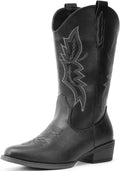 Cowboy Boots For Women Western Mid Calf Boots - Classic Comfort