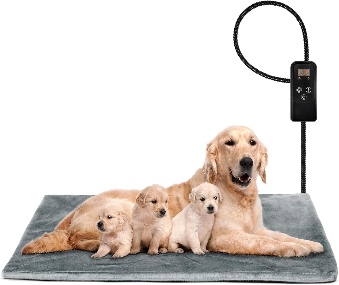 Niubya Pet Heating Pad for Dogs and Cats with Adjustable Temp