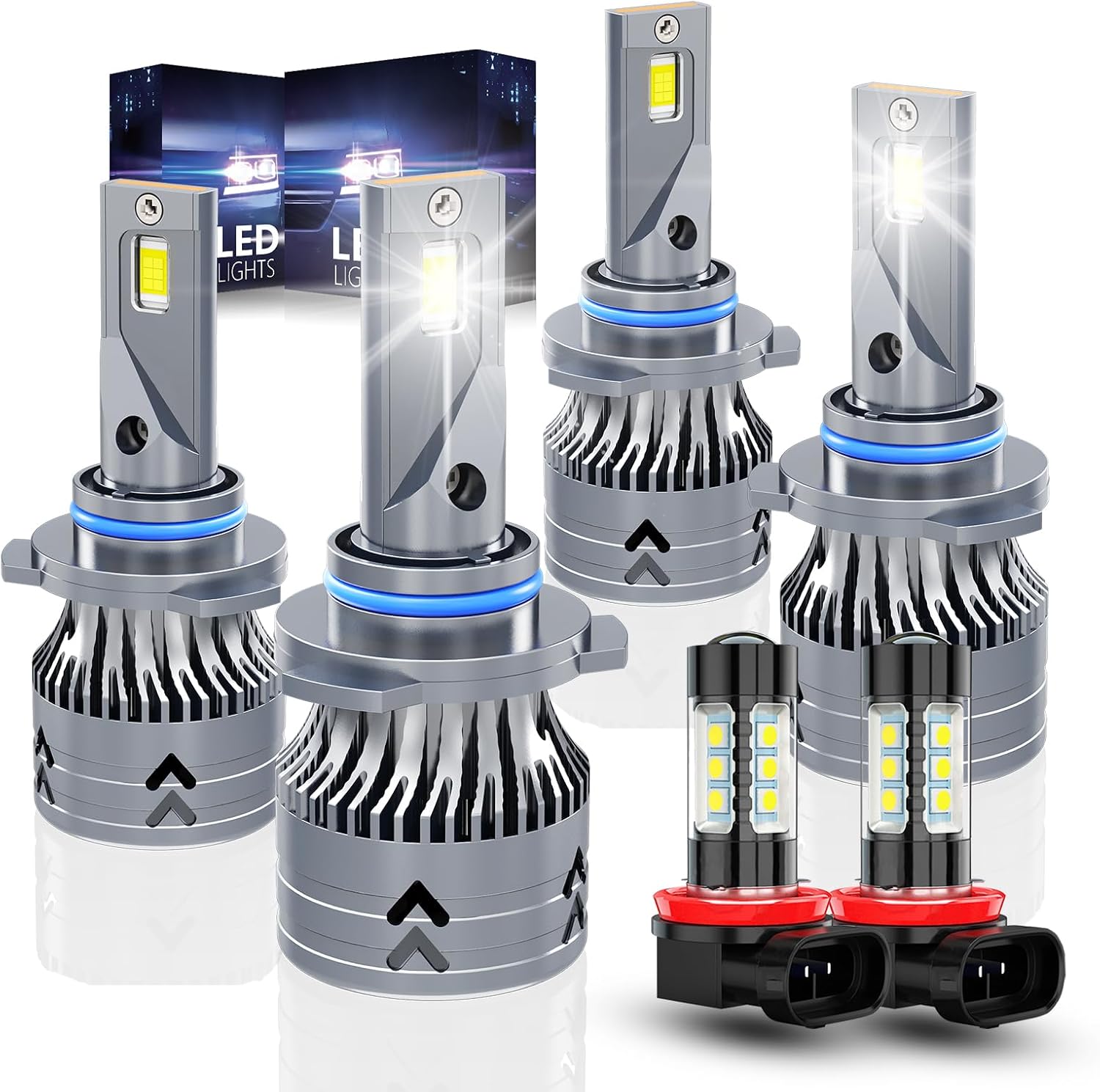 Upgraded 9005 9006 Light Bulbs for Honda Civic 2006-2015 Set