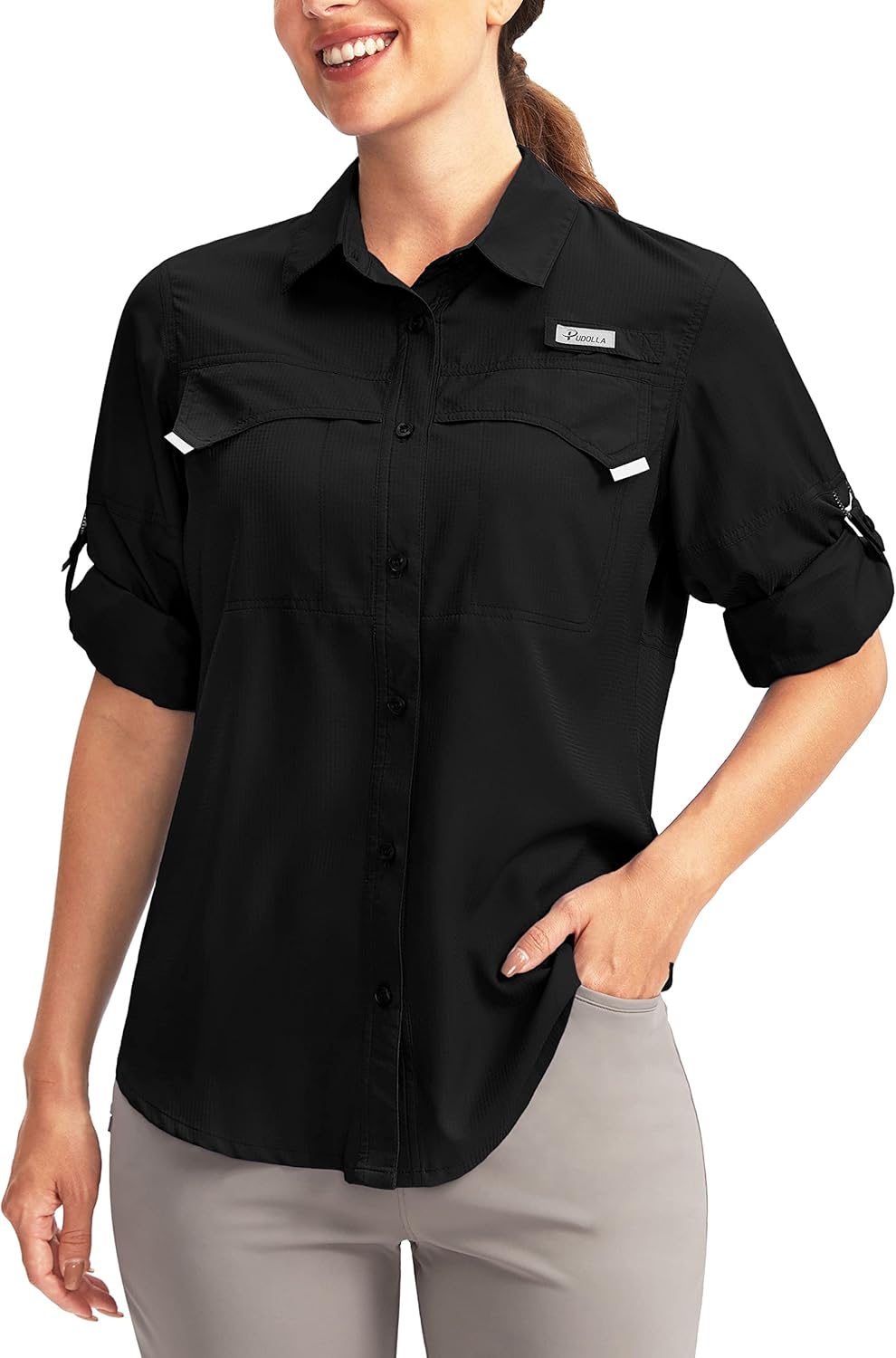 Pudolla Women's UPF 50+ UV Sun Protection Long Sleeve Shirts