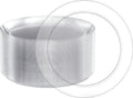 FOCUSLINE 10 in Clear Plastic Plates 100 Count - Heavy Duty Disposable