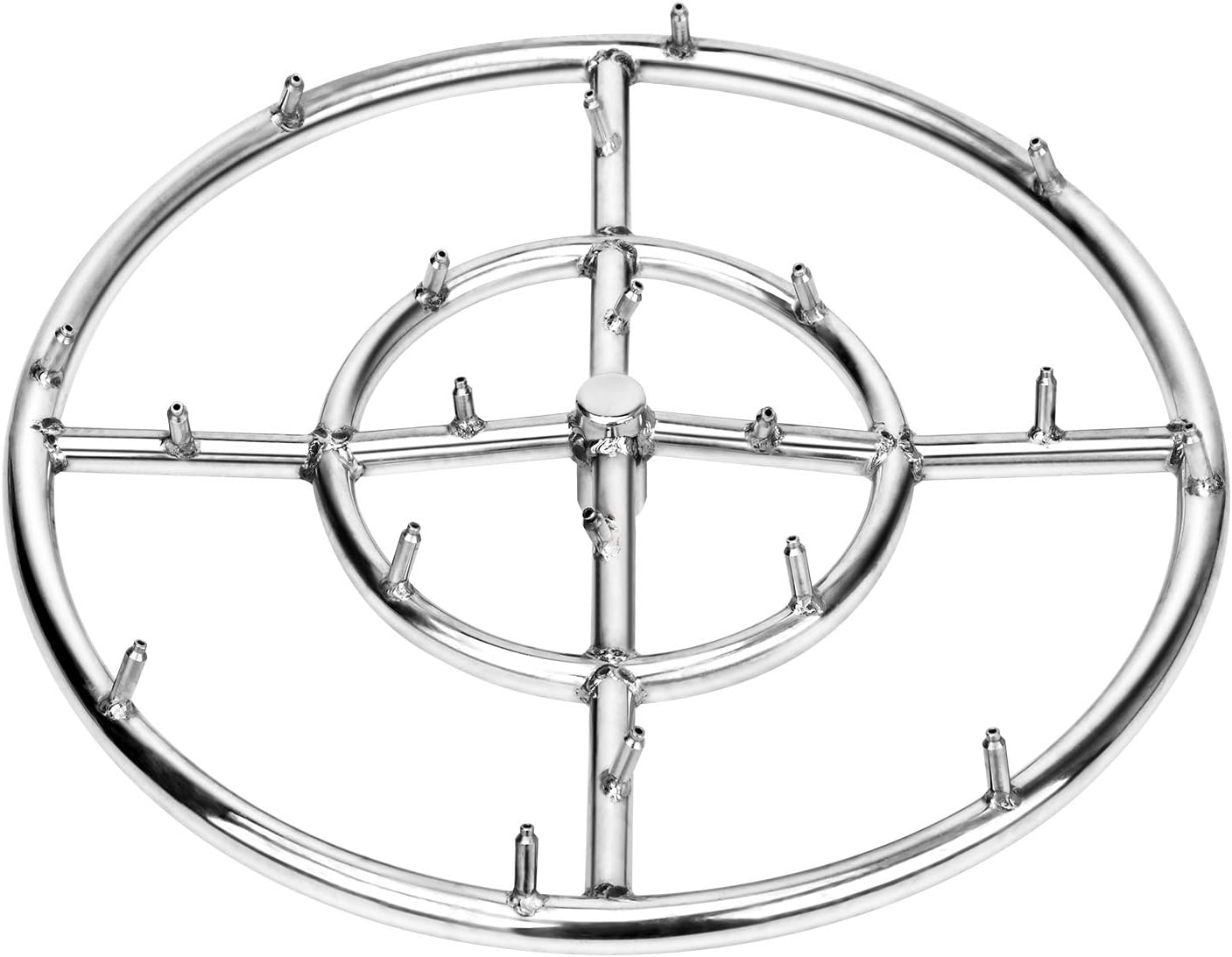 Stanbroil 18in Stainless Steel Round Jet Burner Ring for Fire Pit