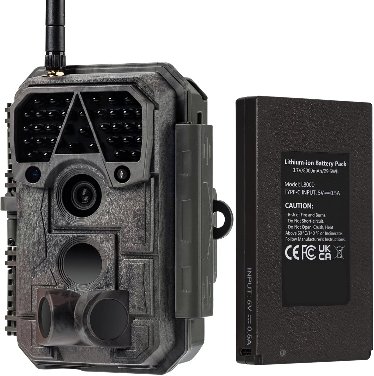 Trail Camera WiFi Bluetooth with 48MP and No Glow Night Vision