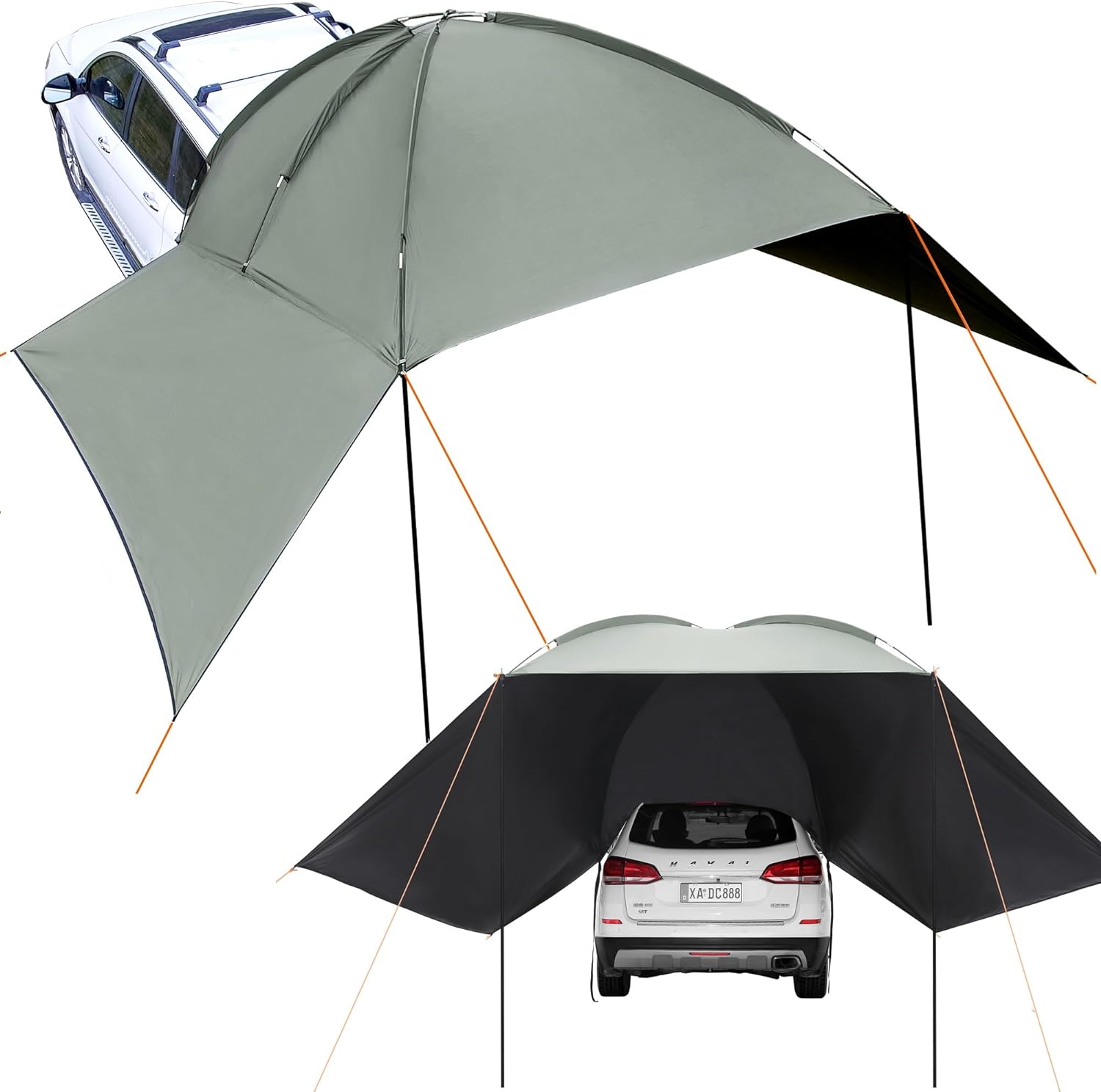 VEVOR Moonshade Auto Canopy - UV50+ Protection, PU3000mm Water Resistance