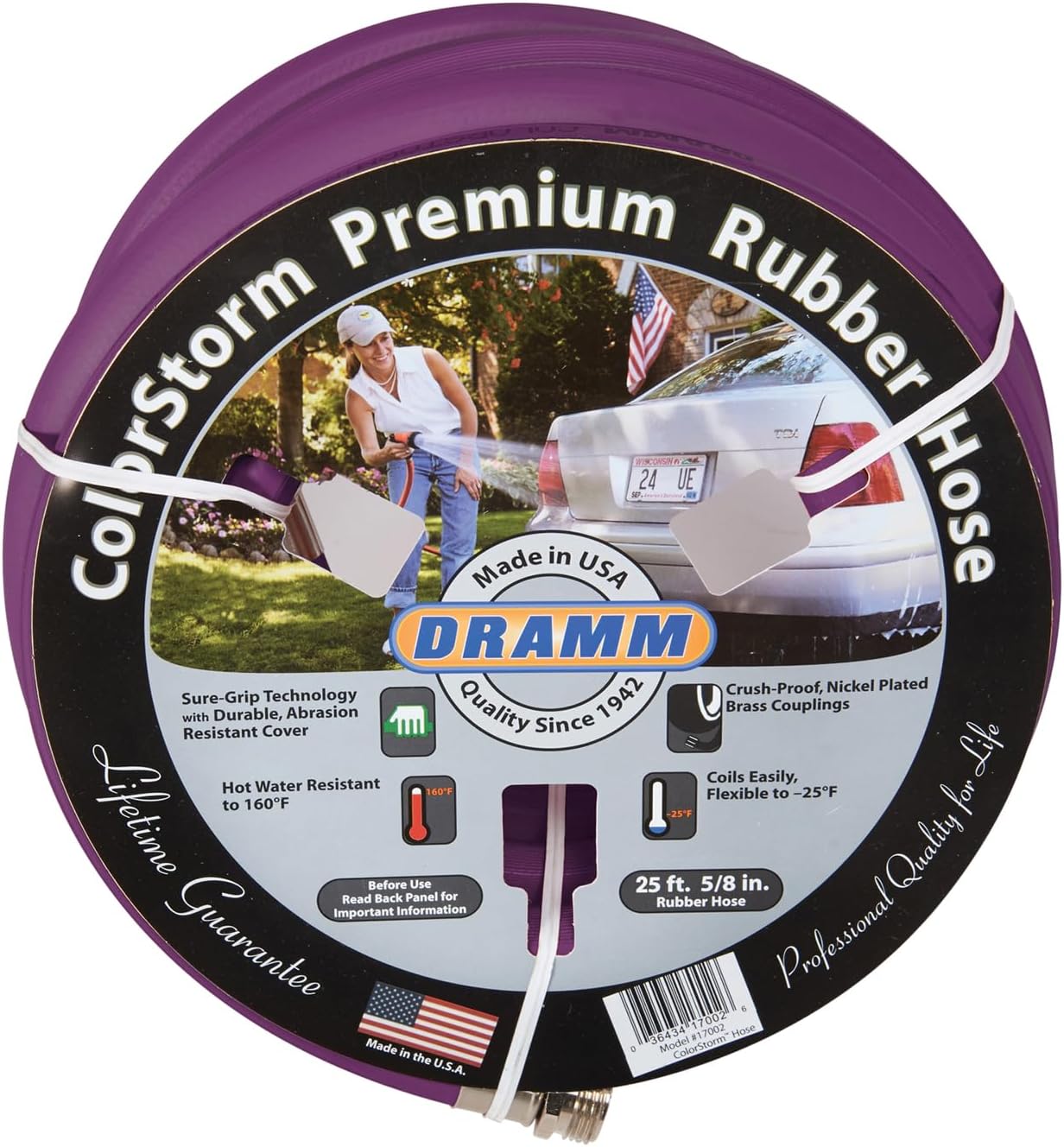 Dramm ColorStorm Premium Rubber Garden Hose for All Seasons