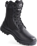 Men's Military Tactical Work Boots with Side Zipper - Lightweight easy