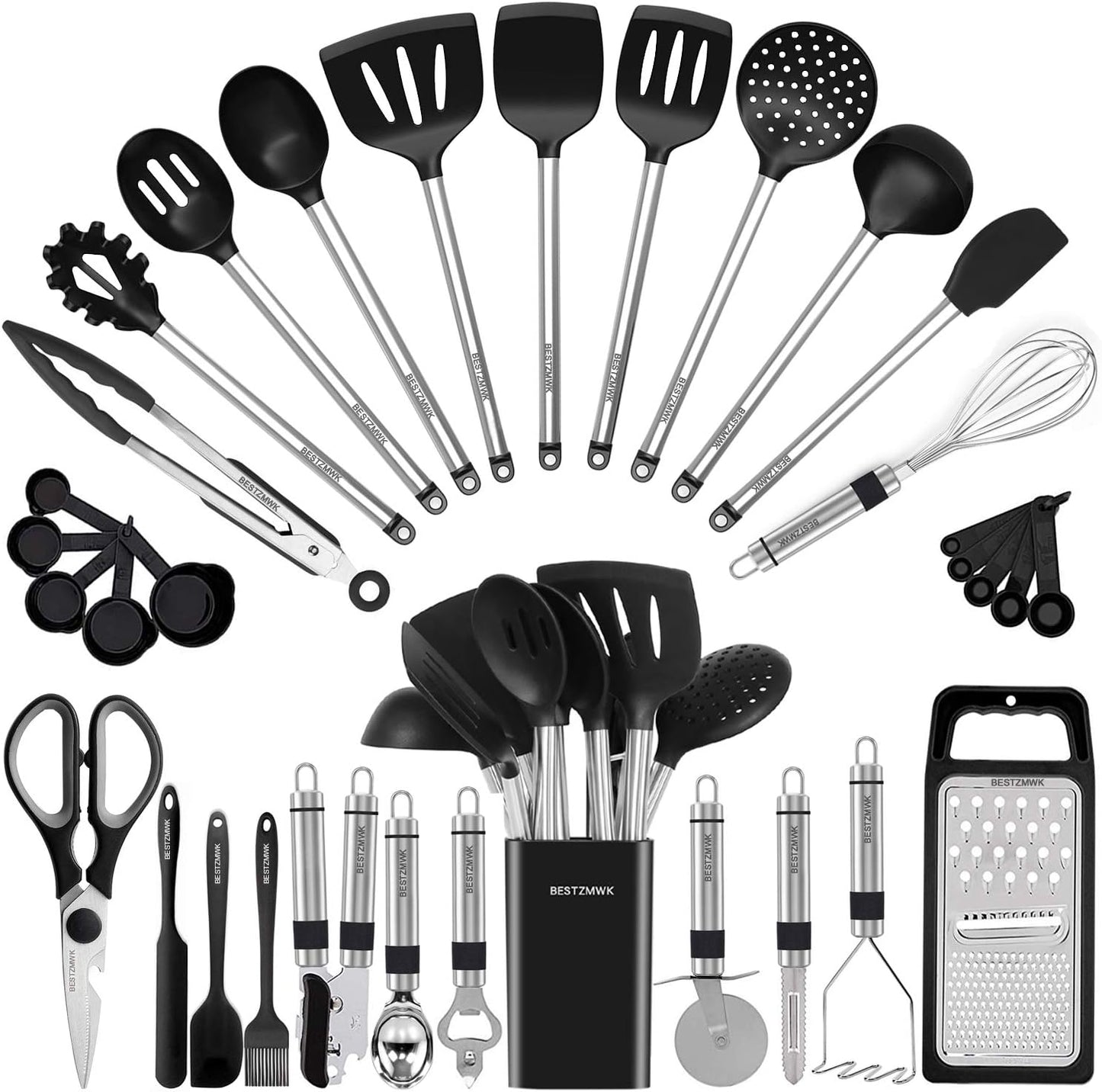 Kitchen Utensil Set with 33 Cooking Gadgets for Every Chef