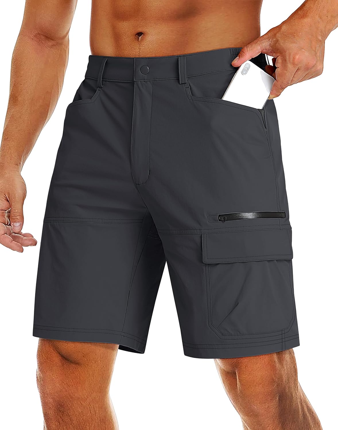MAGCOMSEN Men's Hiking Cargo Shorts for Outdoor Activities