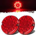7 in Round LED Trailer Tail Lights 17 LED - Submersible DOT Compliant