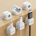 6 Pack Magnetic Cord Holder Cable Organizer - Neat Desk Cable