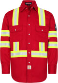 High Visibility FR Shirt for Men - Hi Vis Flame Resistant Workwear