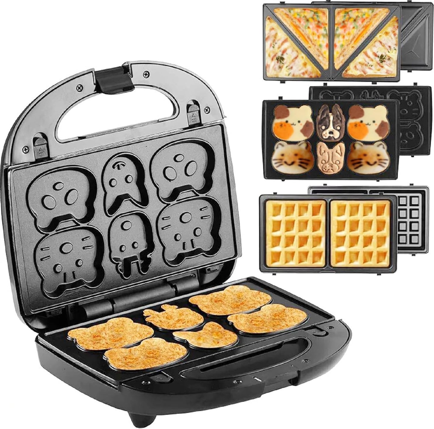 JACKGOLD 3-in-1 Breakfast Maker - Non-Stick, Multi-Use