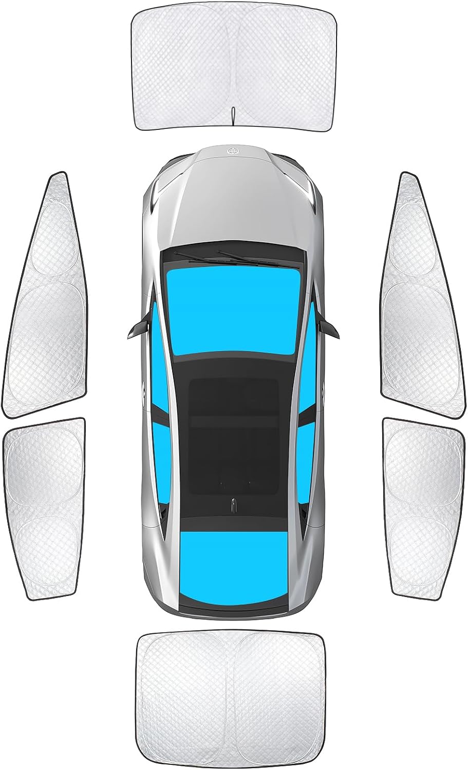 Custom Fit Full Window Sun Shades for Toyota Prius 2023-2025