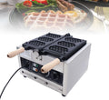 Commercial Electric Waffle Iron Maker - 3Pcs Flip Press