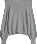 ZAFUL Women's Off Shoulder Knit Sweater for Cozy Style