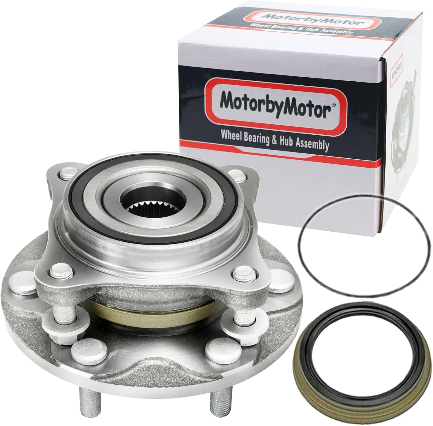 MotorbyMotor Front Wheel Bearing and Hub Assembly for Toyota 4WD