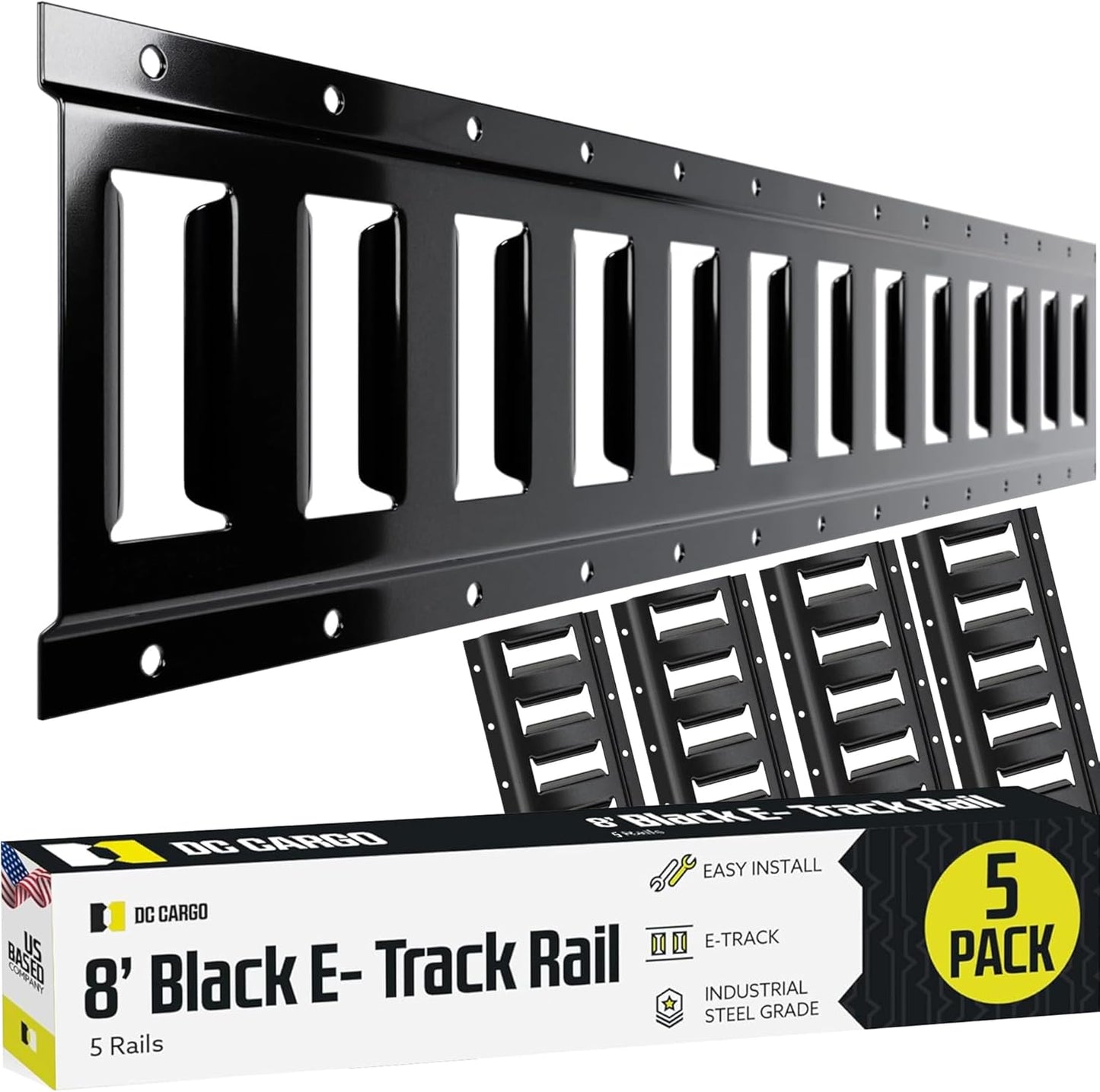 E Track Tie Down Rail Kit 8ft for Secure Cargo & Heavy Loads