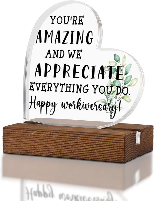 Employee Appreciation Acrylic Desk Sign - TRCENDE
