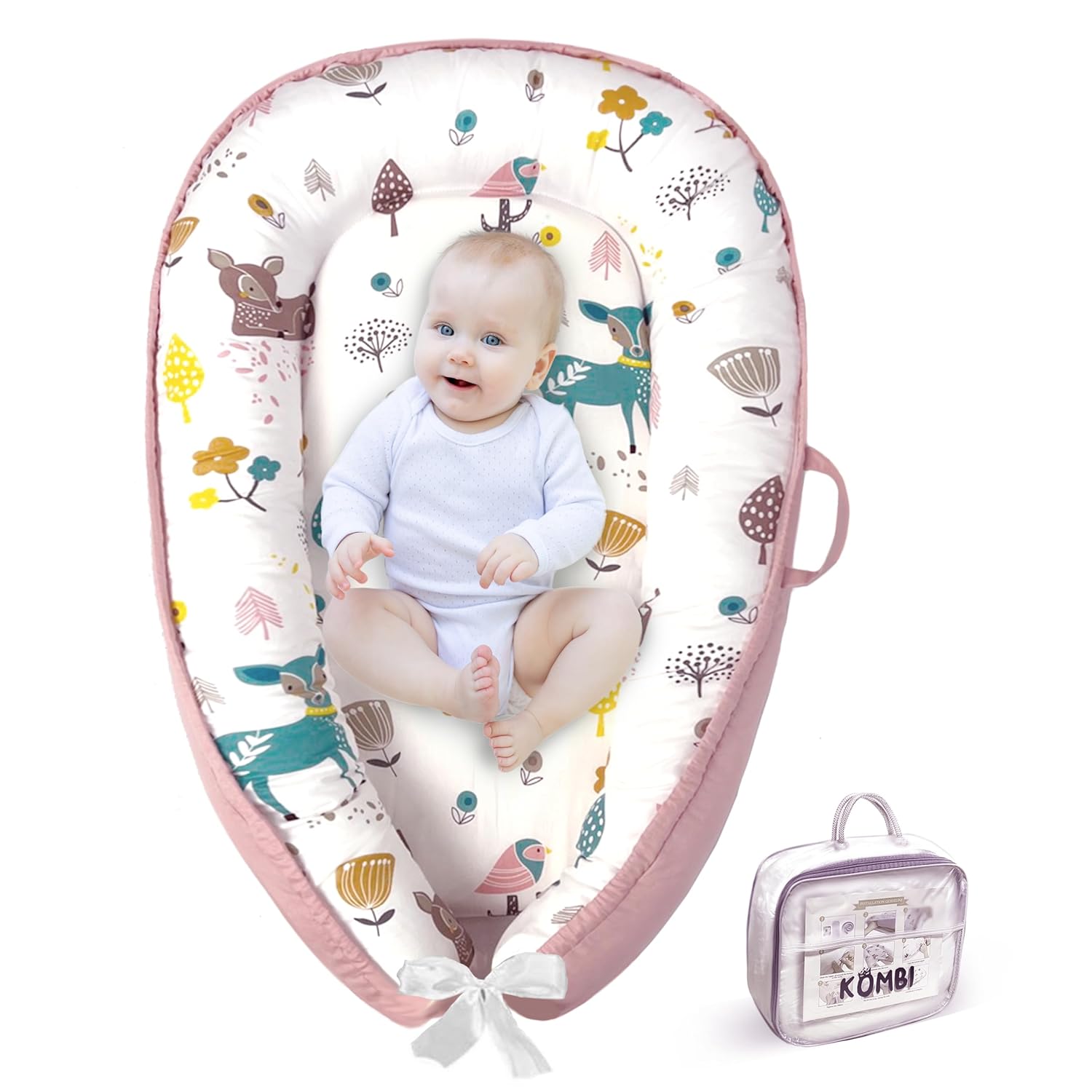 KOMBI Baby Lounger Nest for Newborns - Comfort & Safety