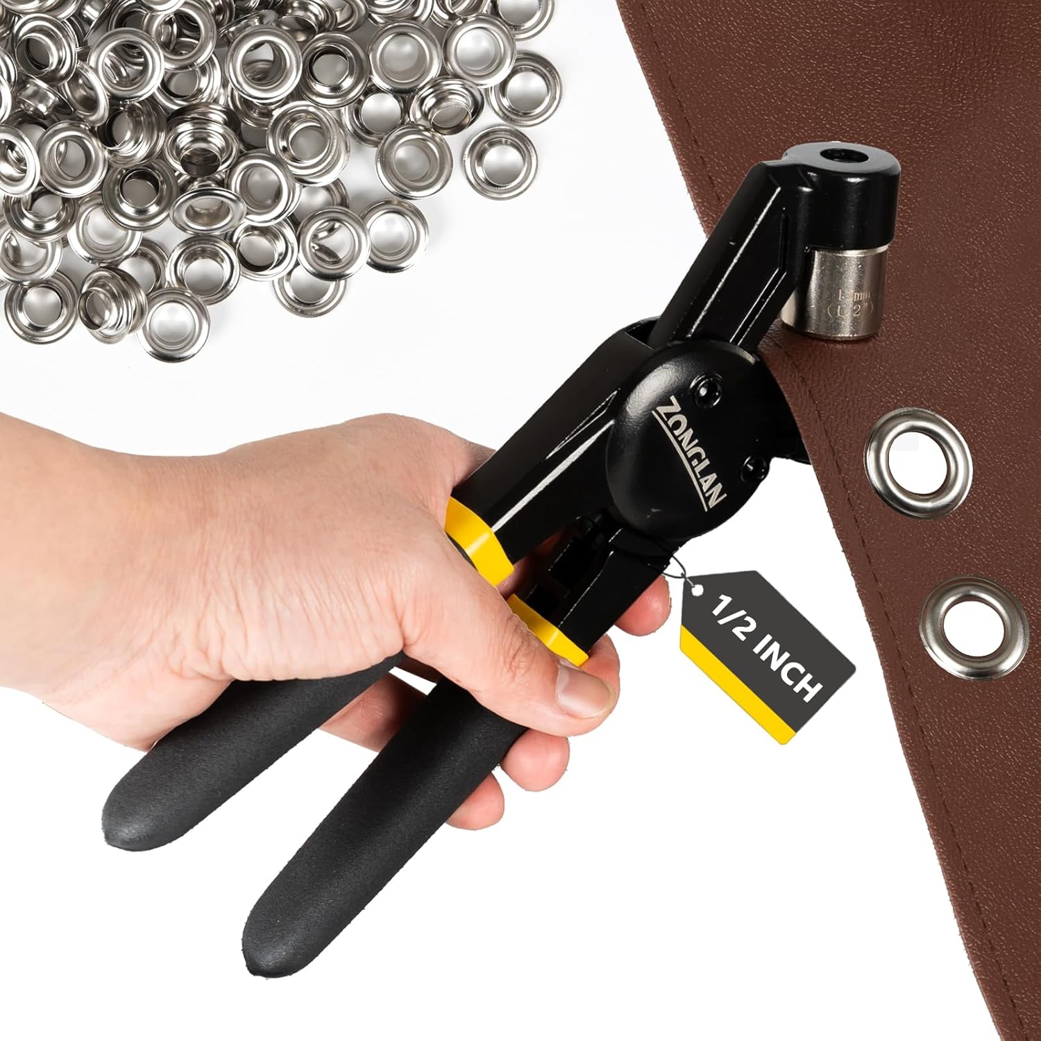 Heavy Duty Grommet Tool Kit for Crafting and DIY Projects