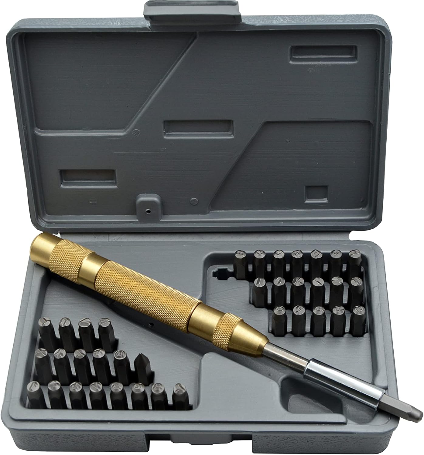 WKSTOOL 27pc Steel Stamp Set for Jewelry and Leather Crafting