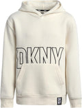 DKNY Boys Pullover Hoodie - Soft Fleece Logo Sweatshirt