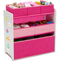 Design and Store 6 Bin Toy Organizer - Compact Kids Storage