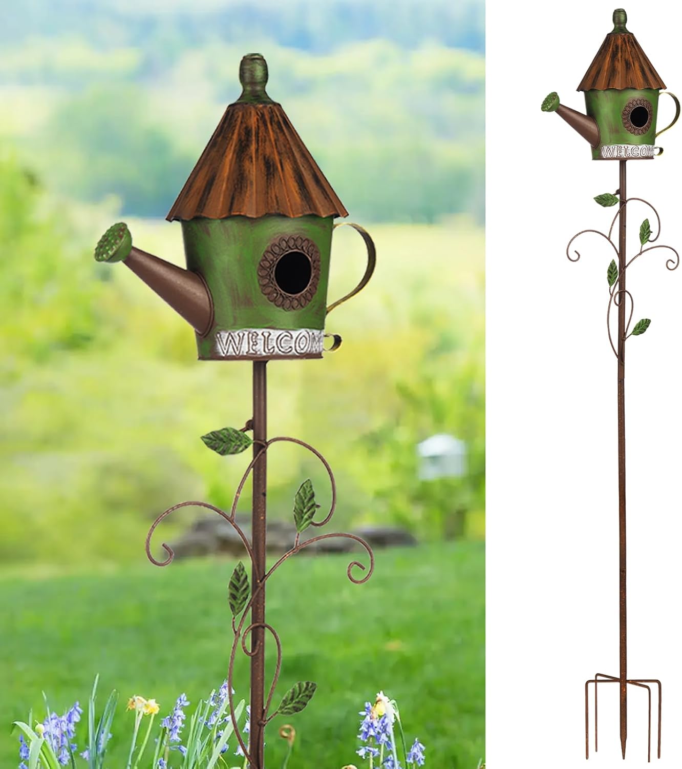 BAYN 57 Bird Houses Stake for Outside - Unique Garden Decor