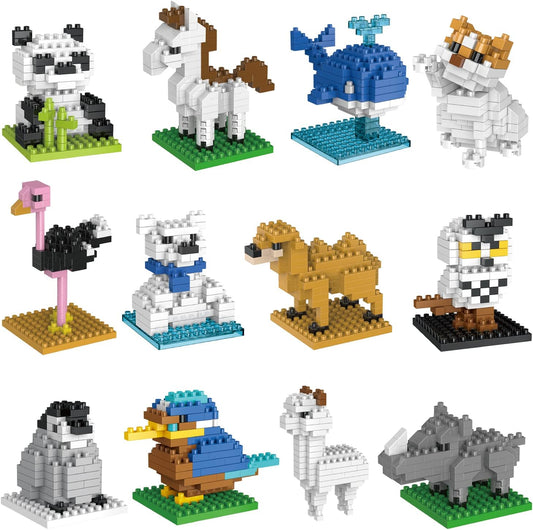 Mini Animals Building Blocks Sets - Perfect Party Favors!