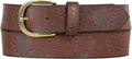 Eddie Bauer Women's Floral Tooled Leather Belt - Durable Everyday