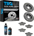 TRQ Front Brake Pad & Rotor Kit Ceramic Compatible with Saab