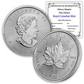 1988 - Present 1 oz Canadian Silver Maple Leaf Coin BU - Pure.9999