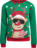 Boys' Ugly Christmas Sweater Pullover - Cozy Fleece Holiday Top