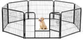 40 in Heavy-Duty Rust-Resistant Dog Playpen with Door - Foldable