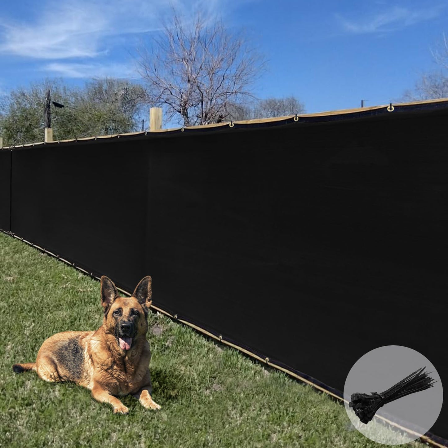 E&K Sunrise 6ft x 50ft Privacy Fence Screen for Outdoor Use
